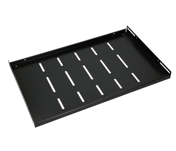 ExtraLink Półka do szaf wiszących 19" 300MM 1U (czarna) - 492328 - zdjęcie 3
